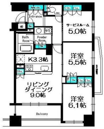 パークキューブ京王八王子Ⅱの物件間取画像